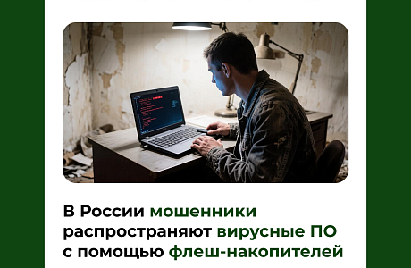 В России мошенники распространяют вирусные ПО с помощью флеш-накопителей
